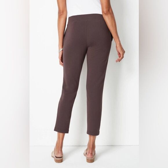 J. Jill Chocolate Slim Cropped Pants - Picture 1 of 4